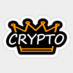 Crypto King Sticker